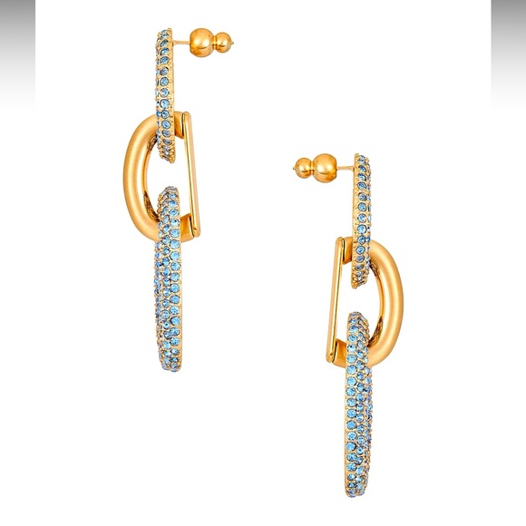 🌺🎉HP🎉🌺 NWT Reyes Crystal Earrings Light Sapphire - Picture 14 of 16